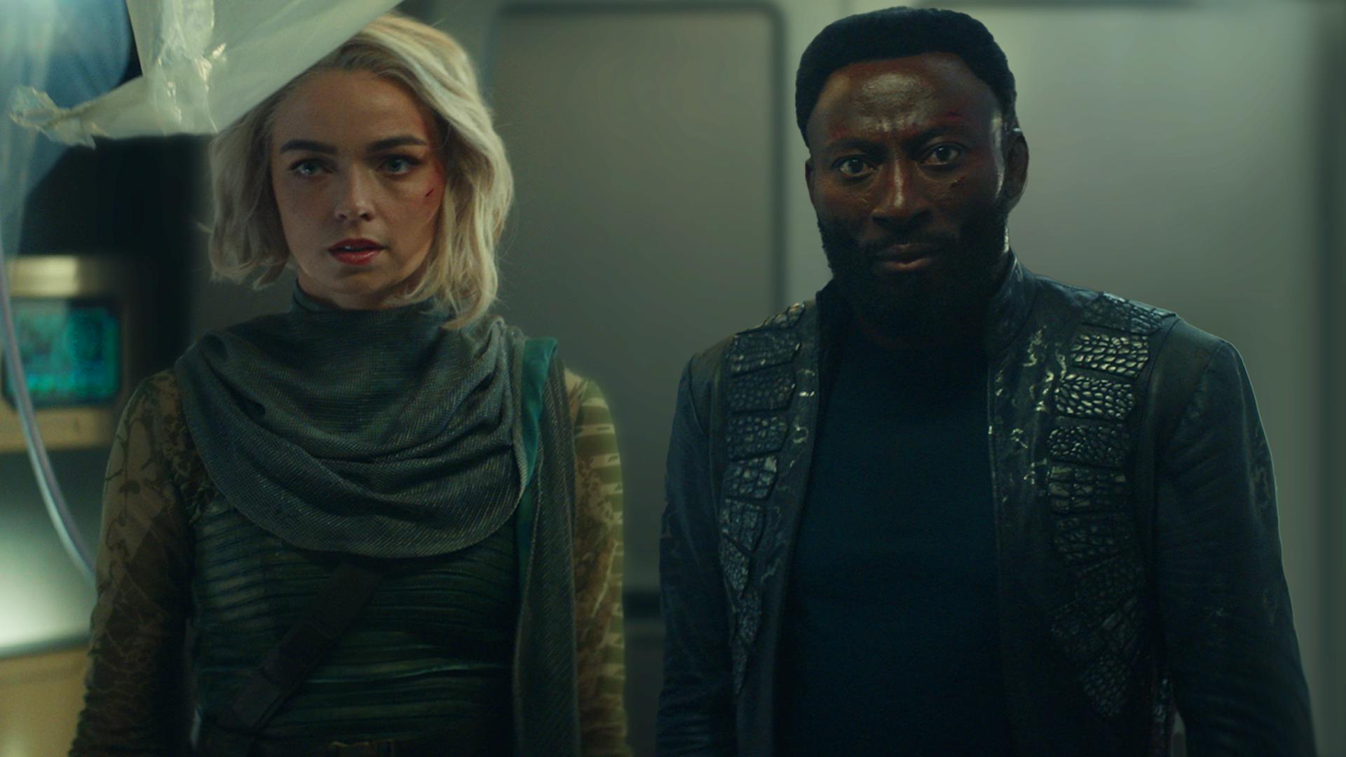 The Ready Room clip of Star Trek: Strange New Worlds' Season 2 Costumes featuring Christine Chapel and Dr. M'Benga