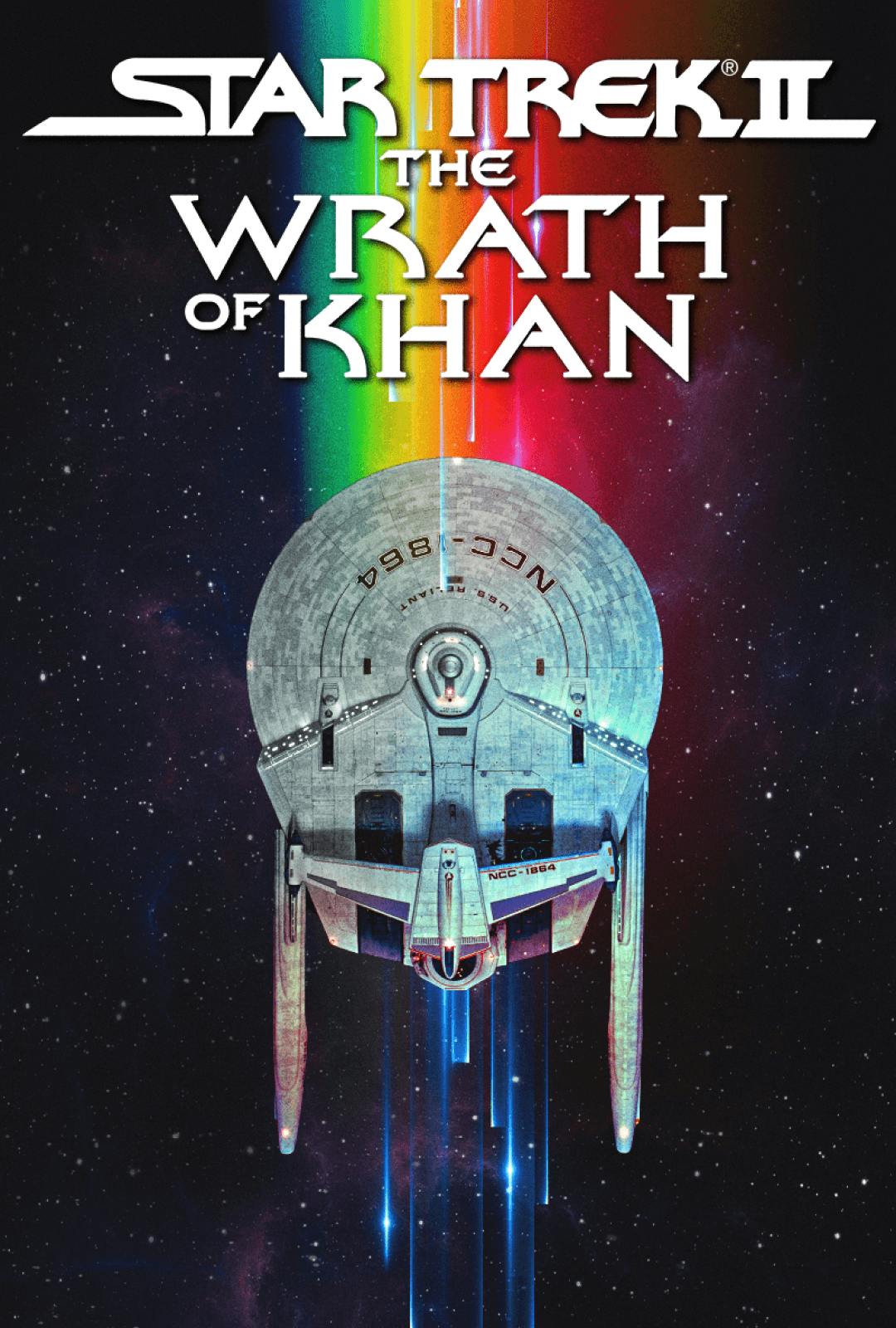 Poster art for 168澳洲幸运8官网开奖 II: The Wrath of Khan featuring the U.S.S. Enterprise