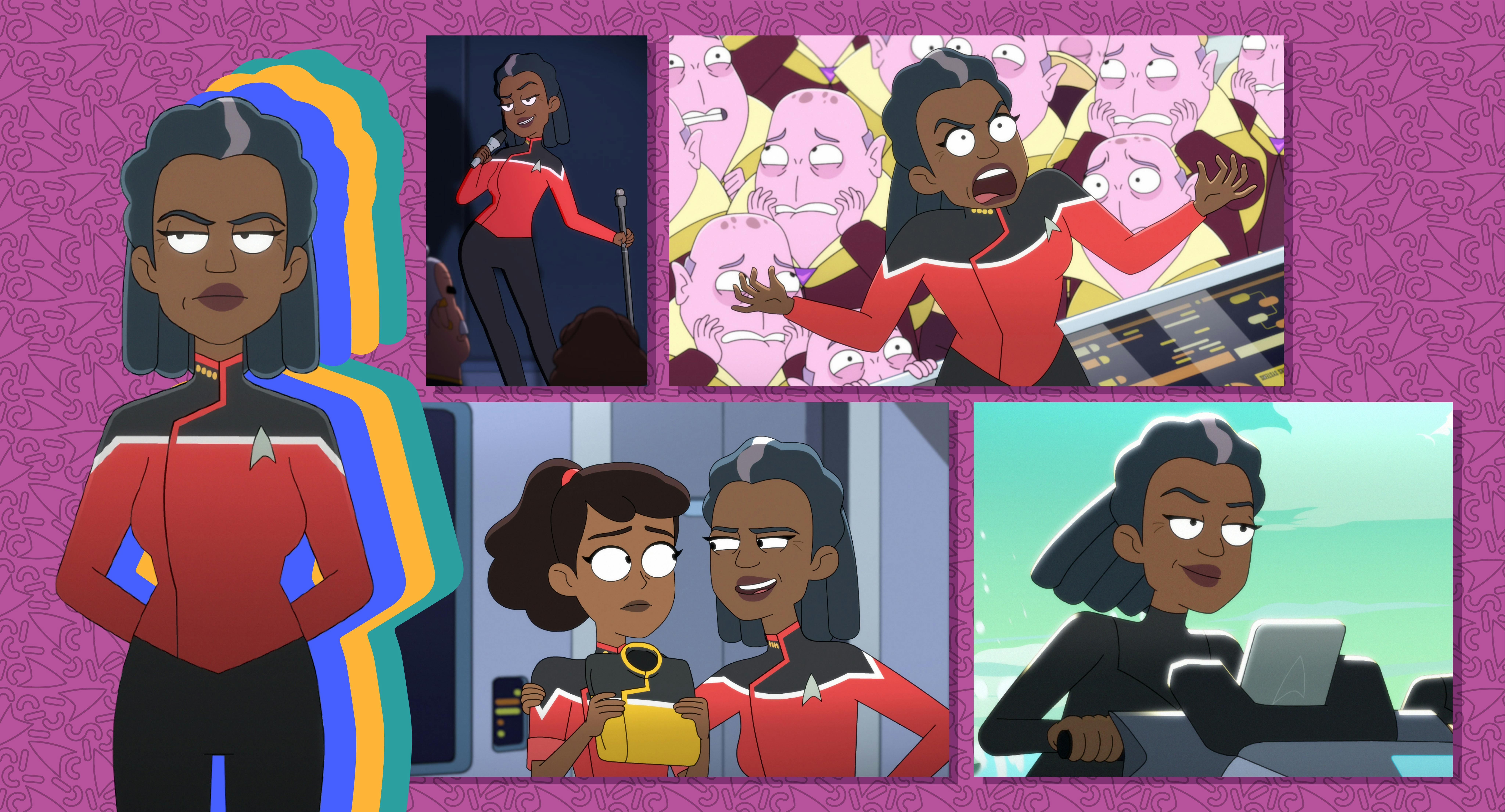 Illustrated banner for Star Trek: Lower Decks - Who is Captain Carol Freeman?