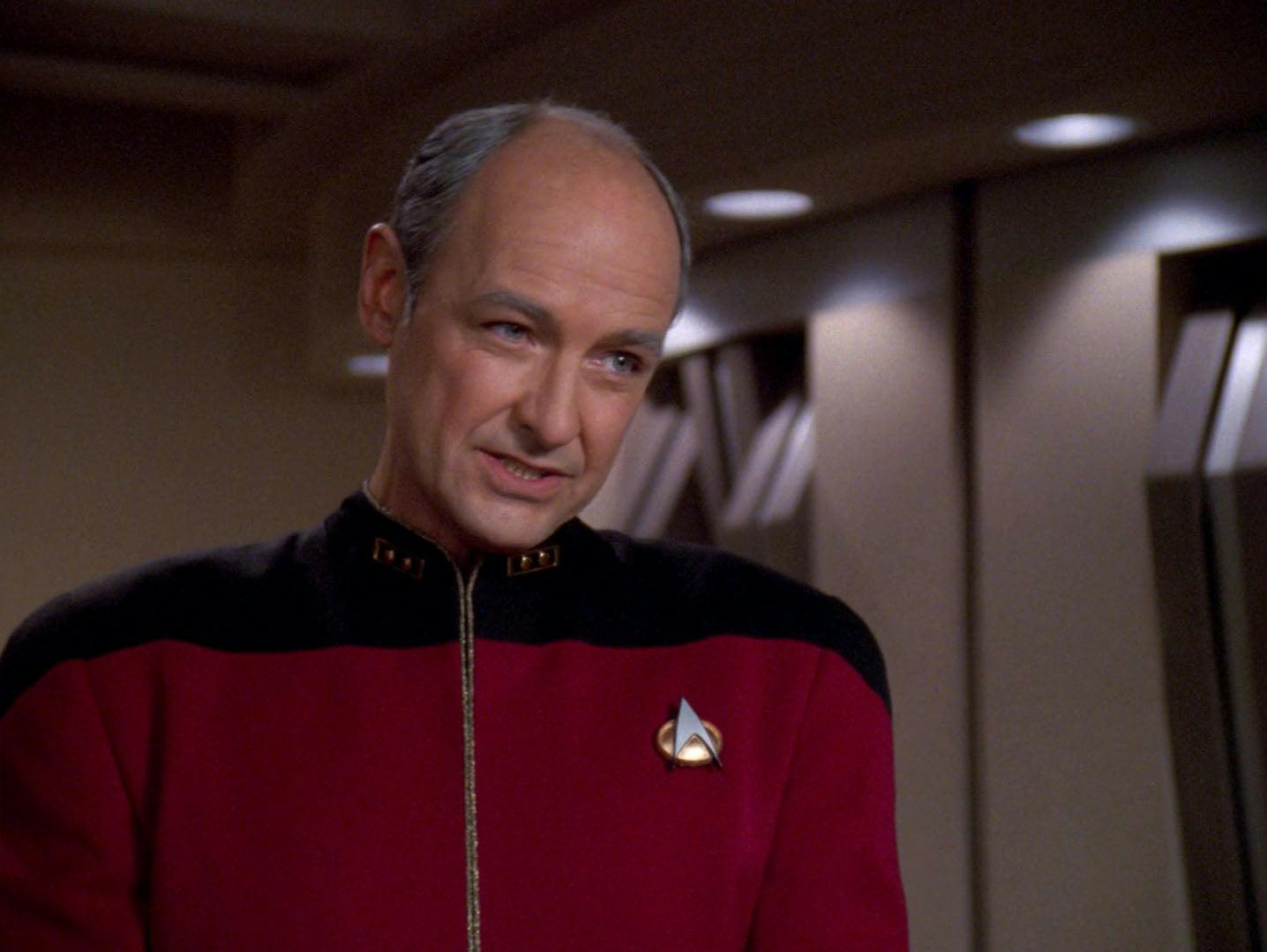 A condescending Erik Pressman talking down on The Next Generation's The Pegasus