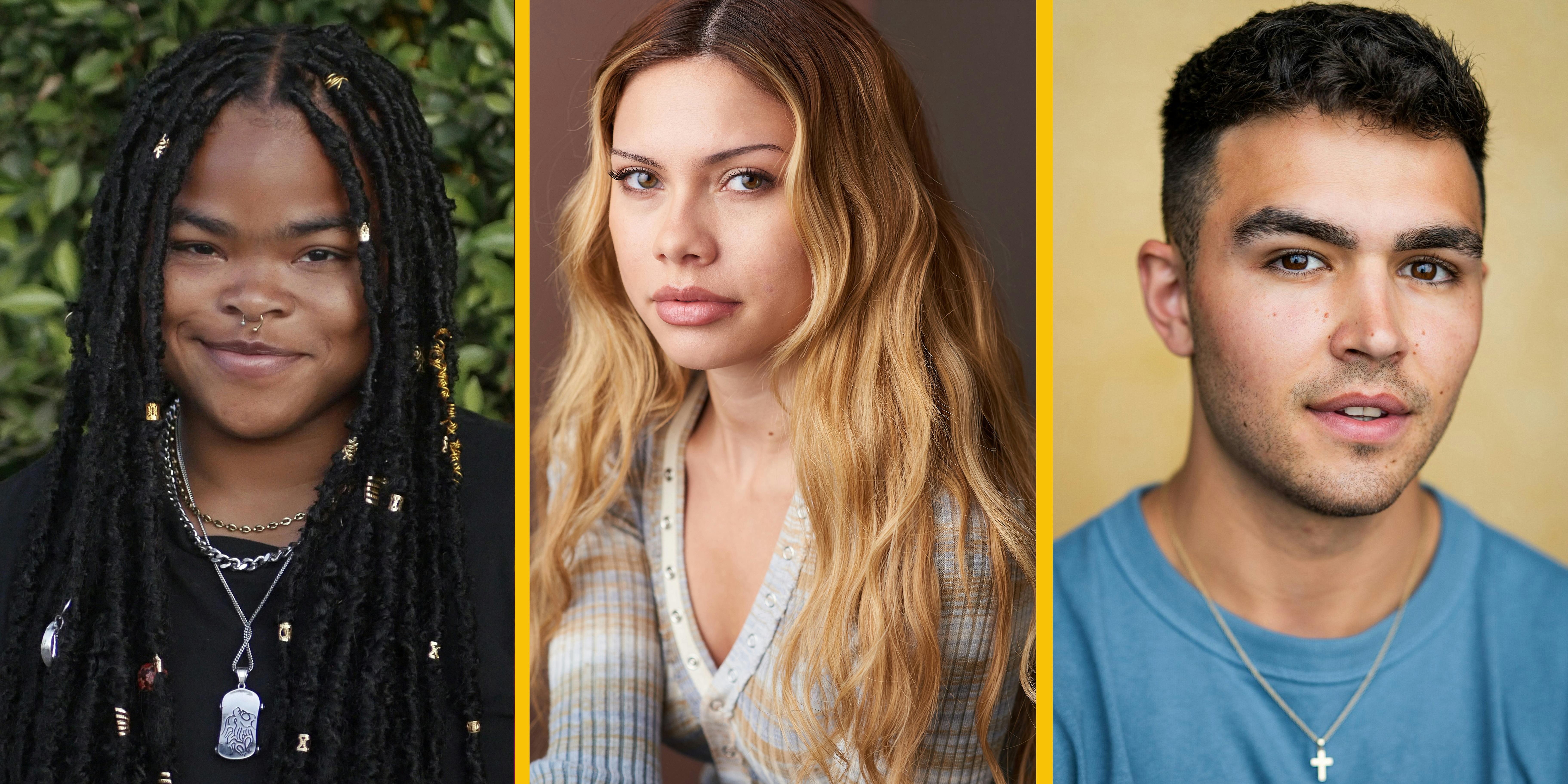 Headshots of Kerrice Brooks, Bella Shepard, and George Hawkins
