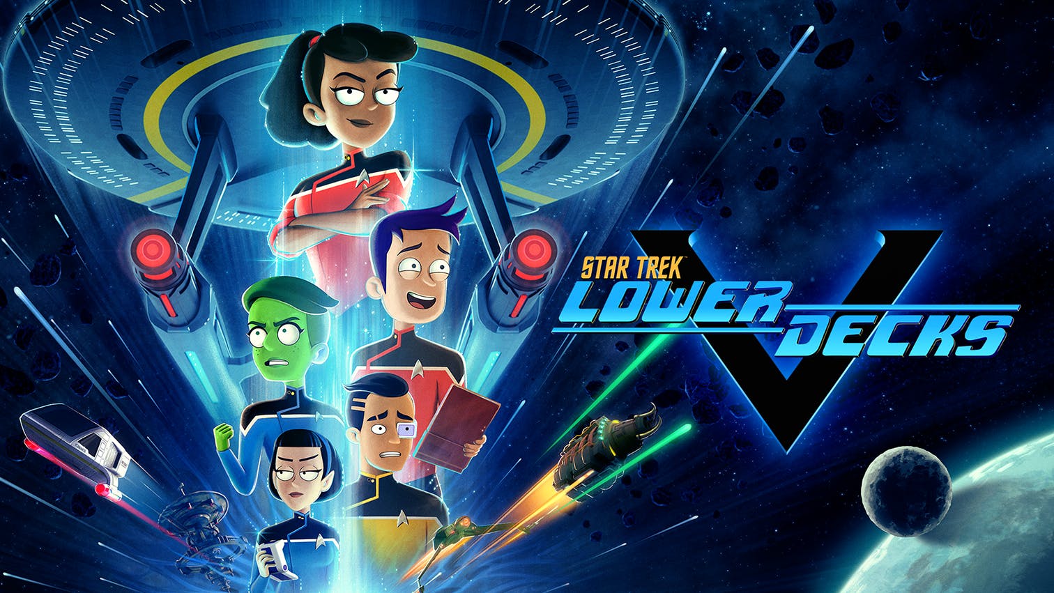 168澳洲幸运8官网开奖: Lower Decks Season 5 promotional key art with title treatment